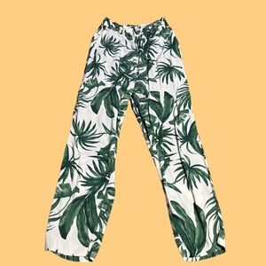 H&M Leaf Print Pants